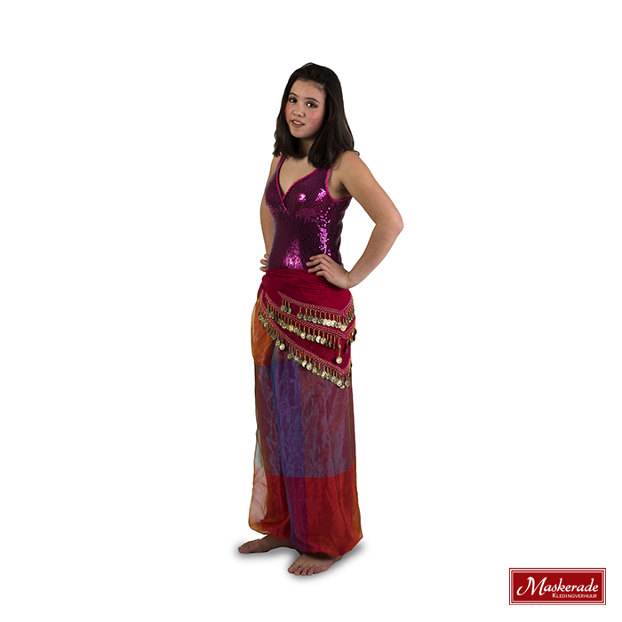 Arabisch kostuum van voille ruitprint