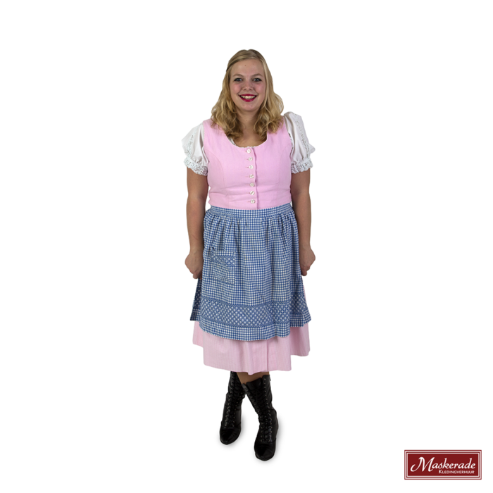 Tiroler jurk roze