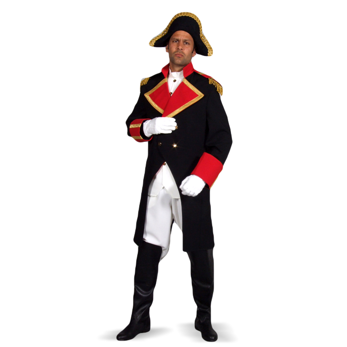 ruilen Bemiddelaar Verwoesten Uniform: Napoleon Jas, broek en steek huren bij Maskerade Kledingverhuur