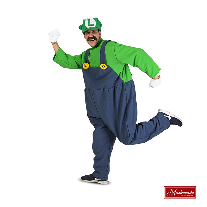 Wegversperring geluk heel fijn Super Luigi huren bij Maskerade Kledingverhuur